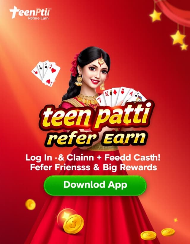 Teen Patti Refer Earn Banner